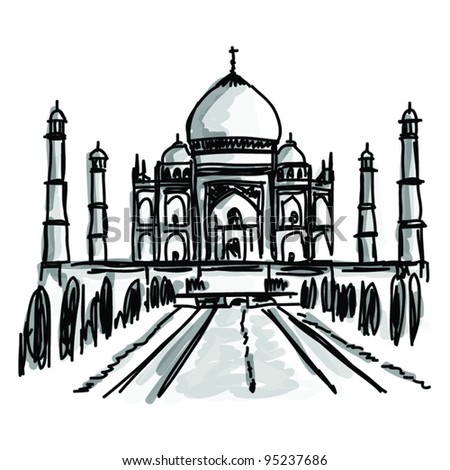 Taj Mahal Vector Stock Photos, Images, & Pictures | Shutterstock