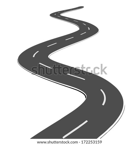 Winding Road Stock Illustration 73606222 - Shutterstock