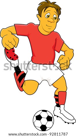 Soccer Player Cartoon Stock Vector 146327894 - Shutterstock