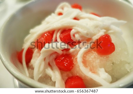One Most Famous Thai Desserts Called Stock Photo (Royalty Free ... One Most Famous Thai Desserts Called Stock Photo (Royalty Free ...