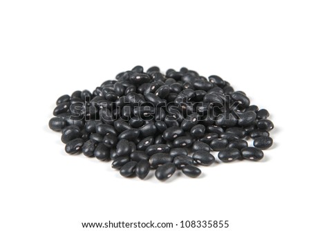 black-beans, isolated on white background