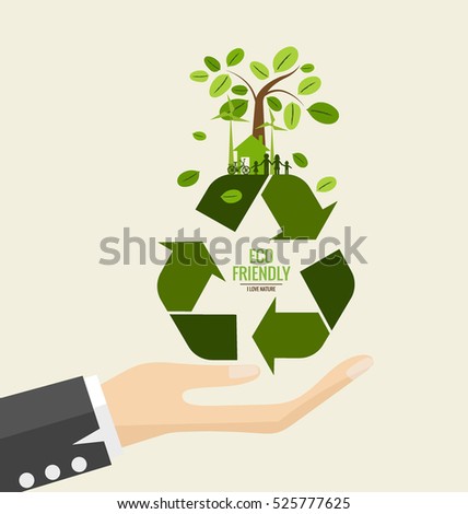 Eco Friendly Ecology Concept Recycle Symbol Stock Vector 520129024 Shutterstock Ecology Family Tree Logo Stock Vector Illustration Of Biology 91037689