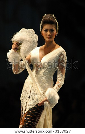  Modern  Batik  Kebaya  Fashion Show By Stock Photo 3159030 