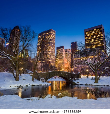 Gapstow Bridge Winter Central Park New Stock Photo 176661923 - Shutterstock