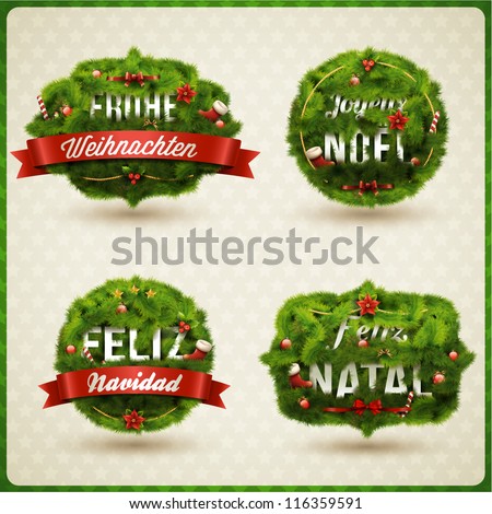 Elegant Christmas Background Eps10 Stock Vector 67154905 - Shutterstock