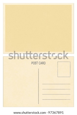blank vintage postcard front back side stock vector royalty free