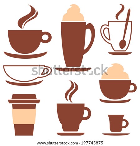 Coffee Icons Stock Photos, Images, & Pictures | Shutterstock