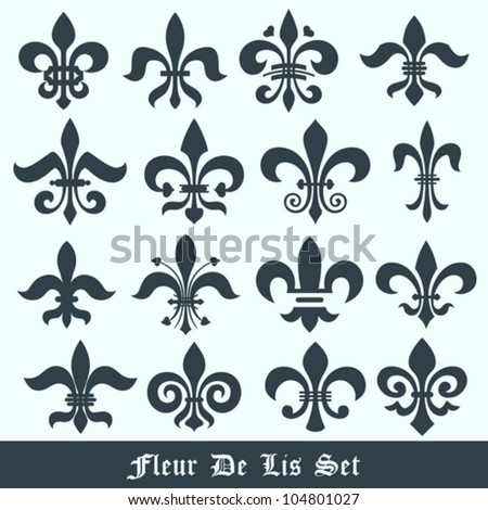 fleur de lis set stock vector 104801027 shutterstock fleur de lis set stock vector 104801027 shutterstock