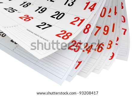 calender pages