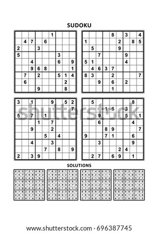 sudoku answers stock images royalty free images vectors