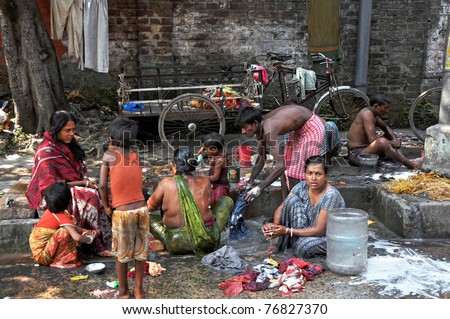 Kolkata India 27 October Indian People Stock Photo ...