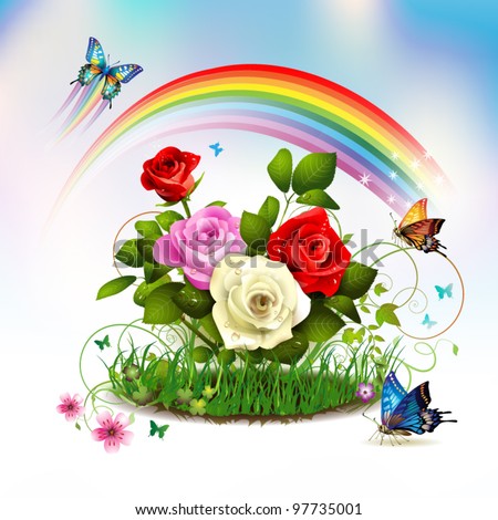 Rainbow Rose Stock Images, Royalty-Free Images & Vectors ...