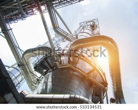Refinery oil and gas industry