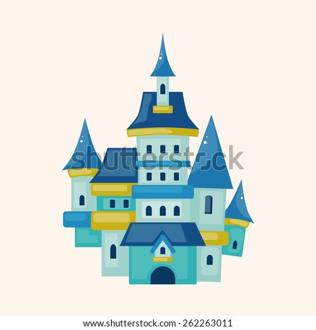 Vector Illustration Cartoon Castle Stock Vector 131756426 - Shutterstock