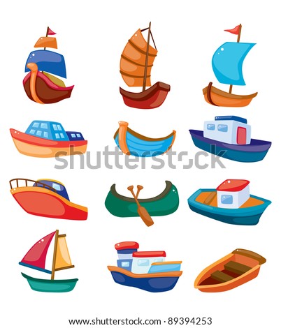 Cartoon Sailing Boat Stock Images, Royalty-Free Images & Vectors