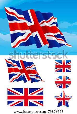 British Waving Art Flag Stock Photos, Images, & Pictures | Shutterstock