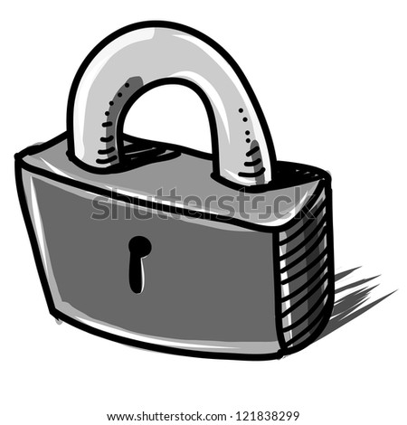 Door Lock Key Sketch Cartoon Illustration Stock Vector 87398228 ...