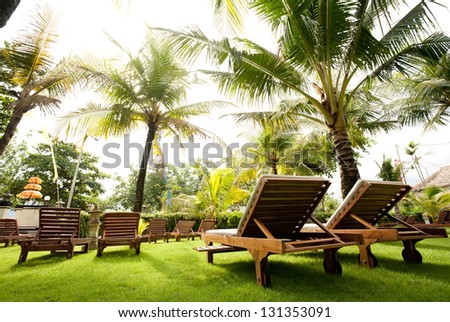 theater outdoor bali indonesia lounge chairs near hotel shutterstock