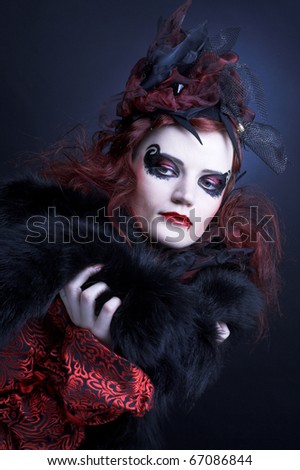 Gory Bloody Scary Zombie Girl Stock Photo 55673203 - Shutterstock