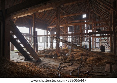 Inside Abandoned Farmhouse Stock Photo 586055447 Inside Abandoned Farmhouse Stock Photo 586055447