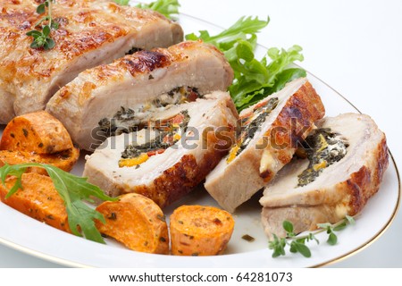 Stuffed Pork Loin Stock Images, RoyaltyFree Images  Vectors  Shutterstock