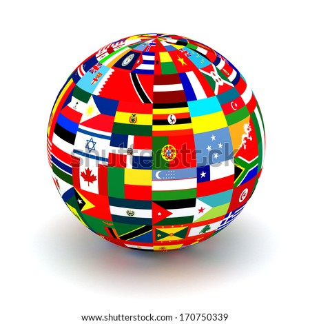 Globe Of Flags Stock Photos, Images, & Pictures | Shutterstock