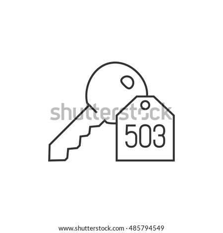 House Key Outline House Key Outline