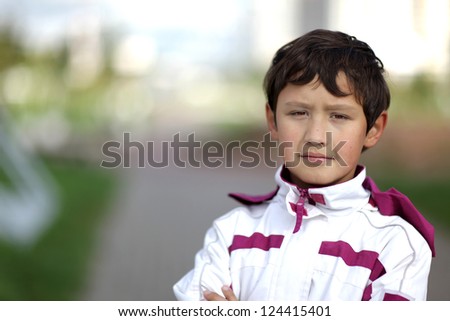 Boy outdoors