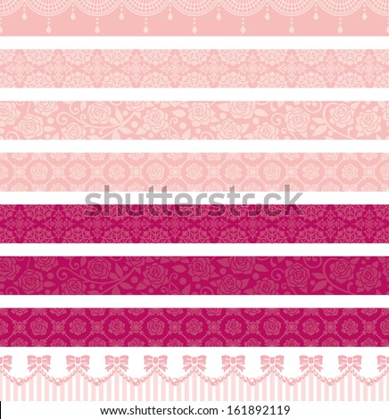 pink decorative lines