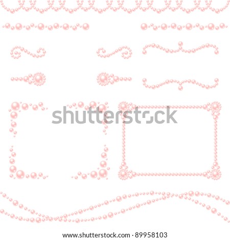 pink pearl decoration