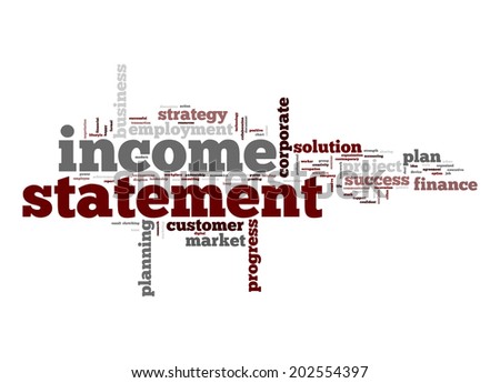 income statement word cloudのイラスト素材 202554397 shutterstock