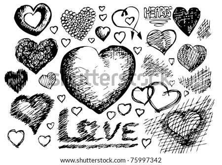Sketch heart Stock Photos, Images, & Pictures | Shutterstock