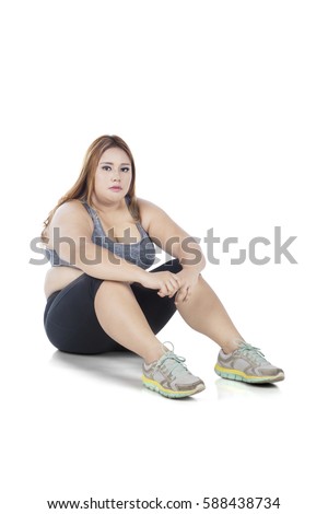 Fat Woman Sitting On 7