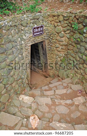 Vinh Moc tunnel. Vinh Moc is a tunnel complex in Quang Tri, Vietnam. During the Vietnam War it was strategically located on the border of North Vietnam and South Vietnam.