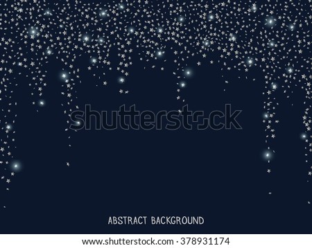 birthday wording voucher Stock Abstract Silver Background Stars Falling Glitter