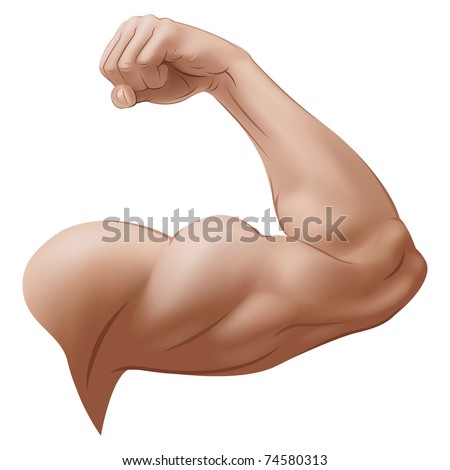 Man's Arm. Vector Illustration (with Gradient Meshes) - stock vector