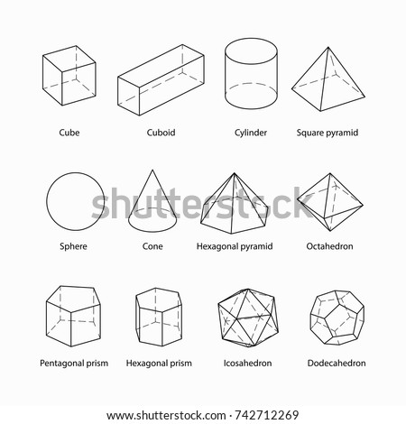 All Basic 3d Shapes Template Realistic Stock Vector 695233552 ...