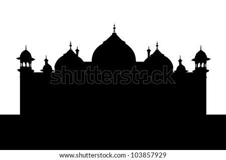 Black Islamic Mosque White Stock Images, Royalty-Free 