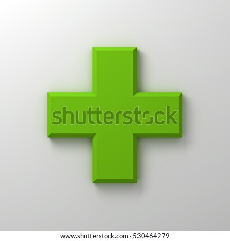 Collection Green Plus Sign Isolated On Stock Illustration 108955496