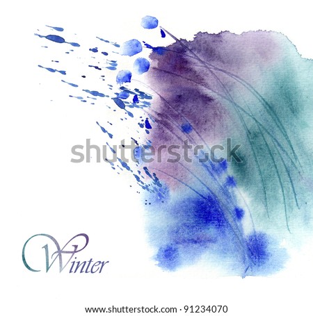 Abstract Watercolor Grass Stock Illustration 91234070 - Shutterstock