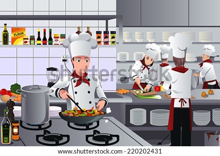 Restaurant Kitchen Illustration restaurant kitchen stock images, royalty-free images & vectors Restaurant Kitchen Illustration restaurant kitchen stock images, royalty-free images & vectors