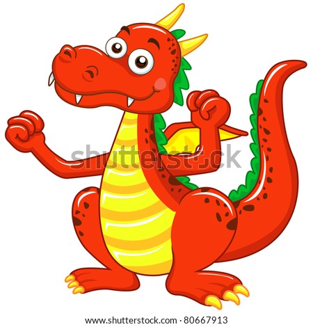 Image result for red dragon cartoon image