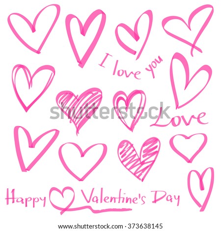 Photo for heart shape doodle art