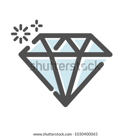 Diamond jewel symbol icon