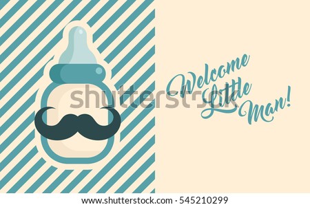 Blue Baby Shower Invite Greeting card