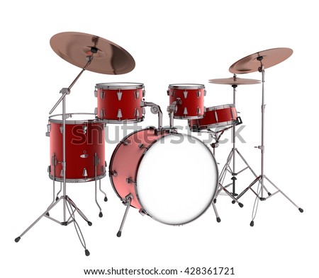 Cartoon Drum Set Stock Vector 113461474 - Shutterstock