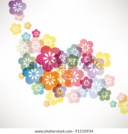 abstract background with flower
