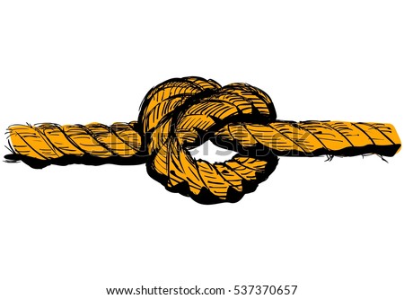 Rope Knot Vector Illustration Stock Vector 537370657 - Shutterstock