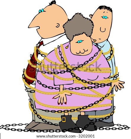 Man Tied Up With Rope Stock Illustrations & Cartoons | Shutterstock