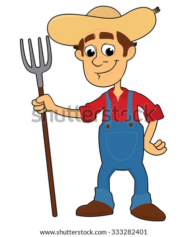 stock vector farmer 333282401